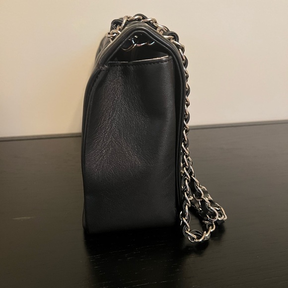 MARIO VALENTINO Alice Diamond Quilted Leather Shoulder Bag Black - Picture 2 of 5